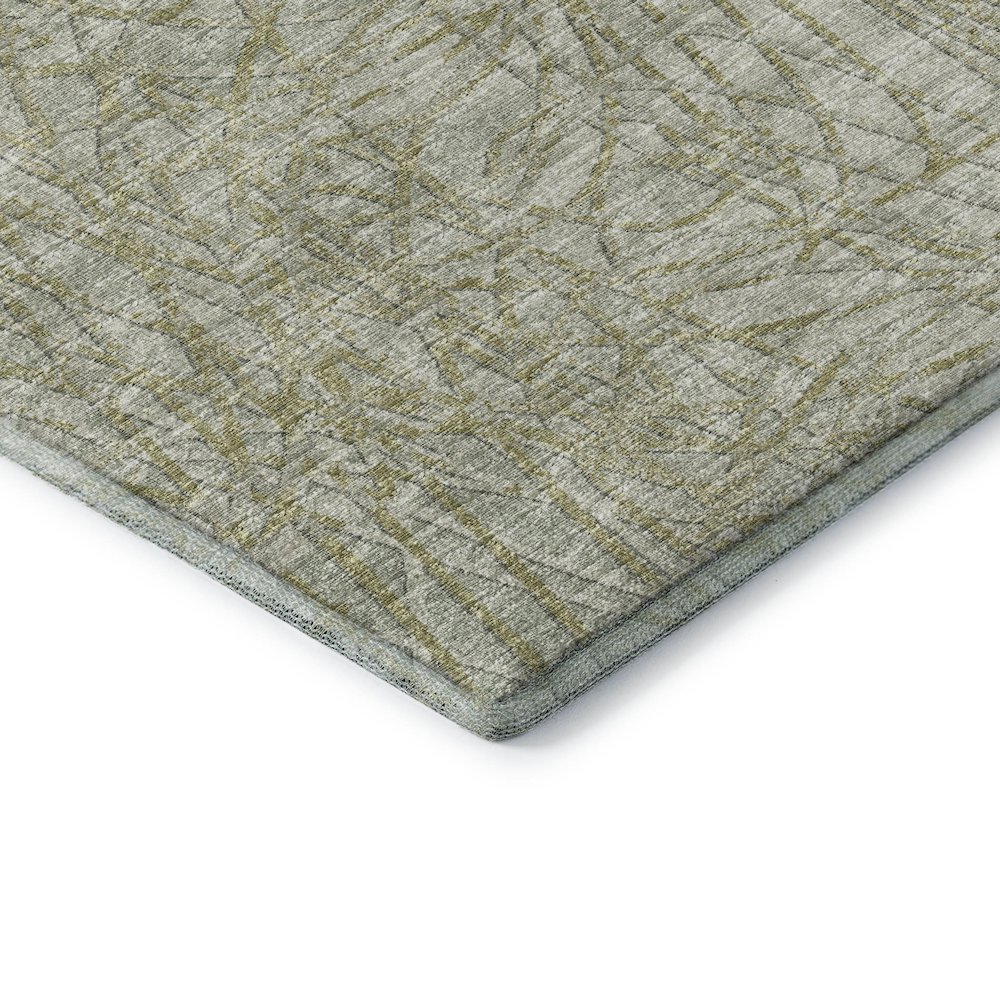 Premium Machine Washable Mayfield  Sage 1'8" x 2'6" Rug. Picture 3
