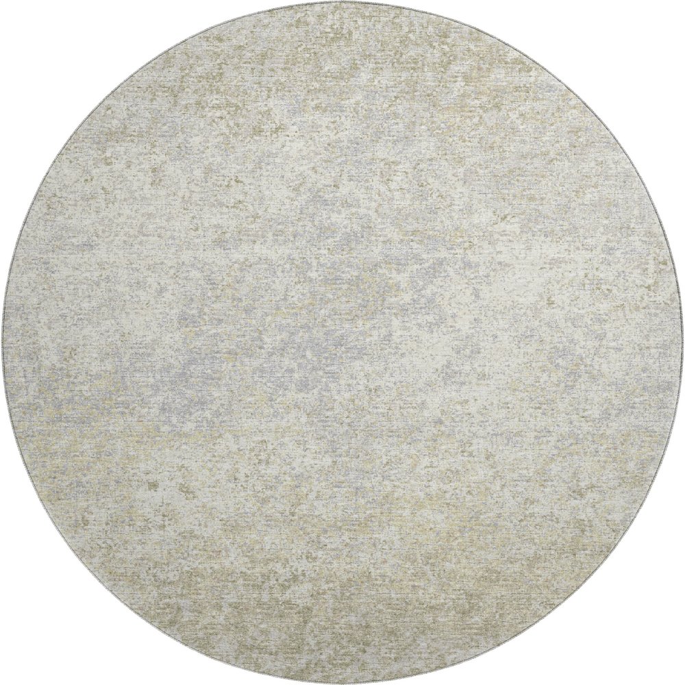 Premium Machine Washable Mayfield  Beige 8' x 8' Round Rug. Picture 1