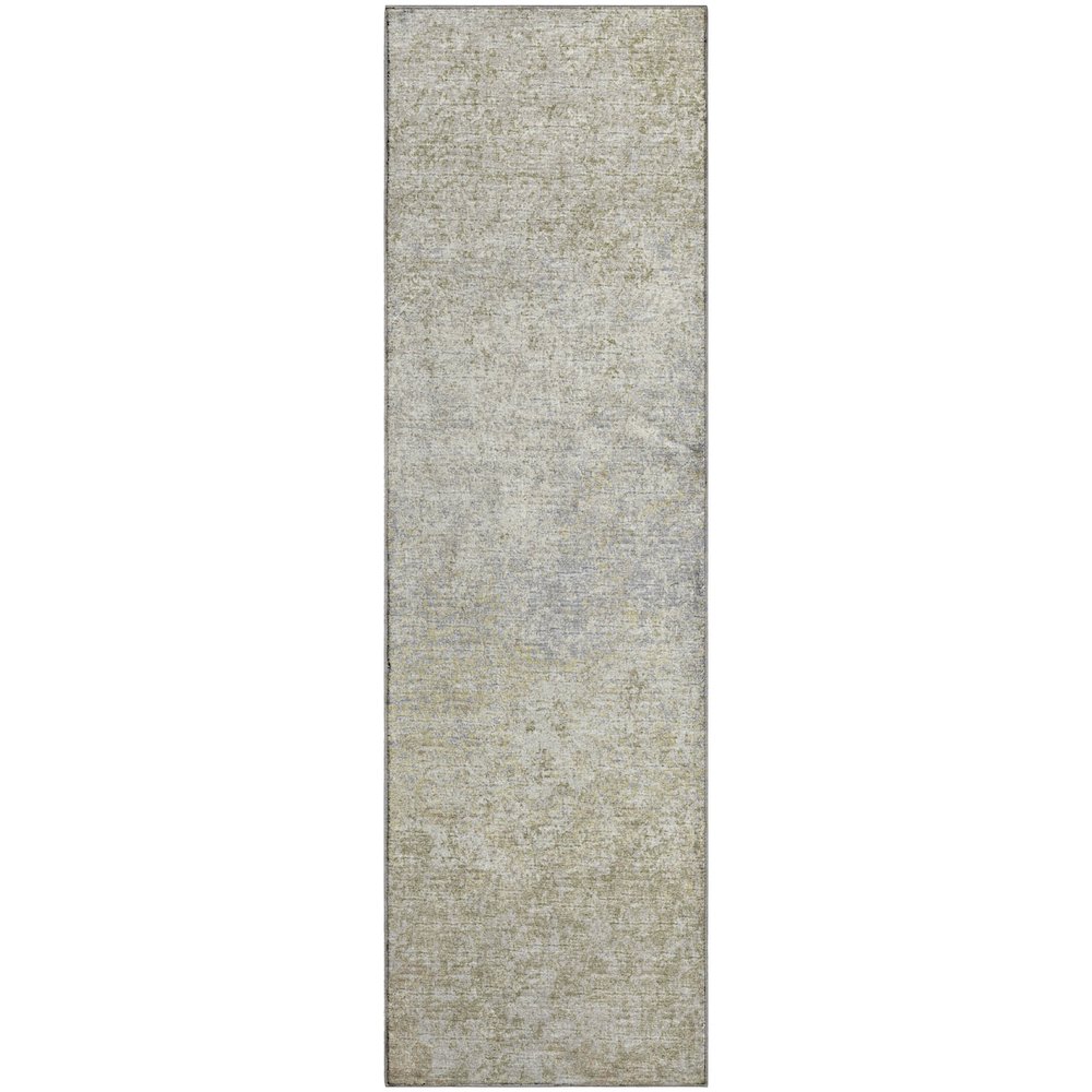 Premium Machine Washable Mayfield  Beige 2'3" x 7'6" Runner Rug. Picture 1