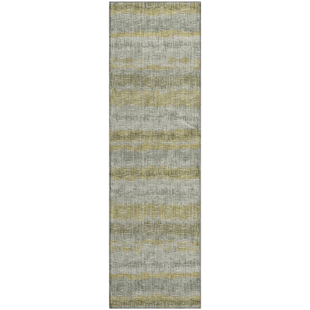 Premium Machine Washable Mayfield  Sage 2'3" x 7'6" Runner Rug. Picture 1