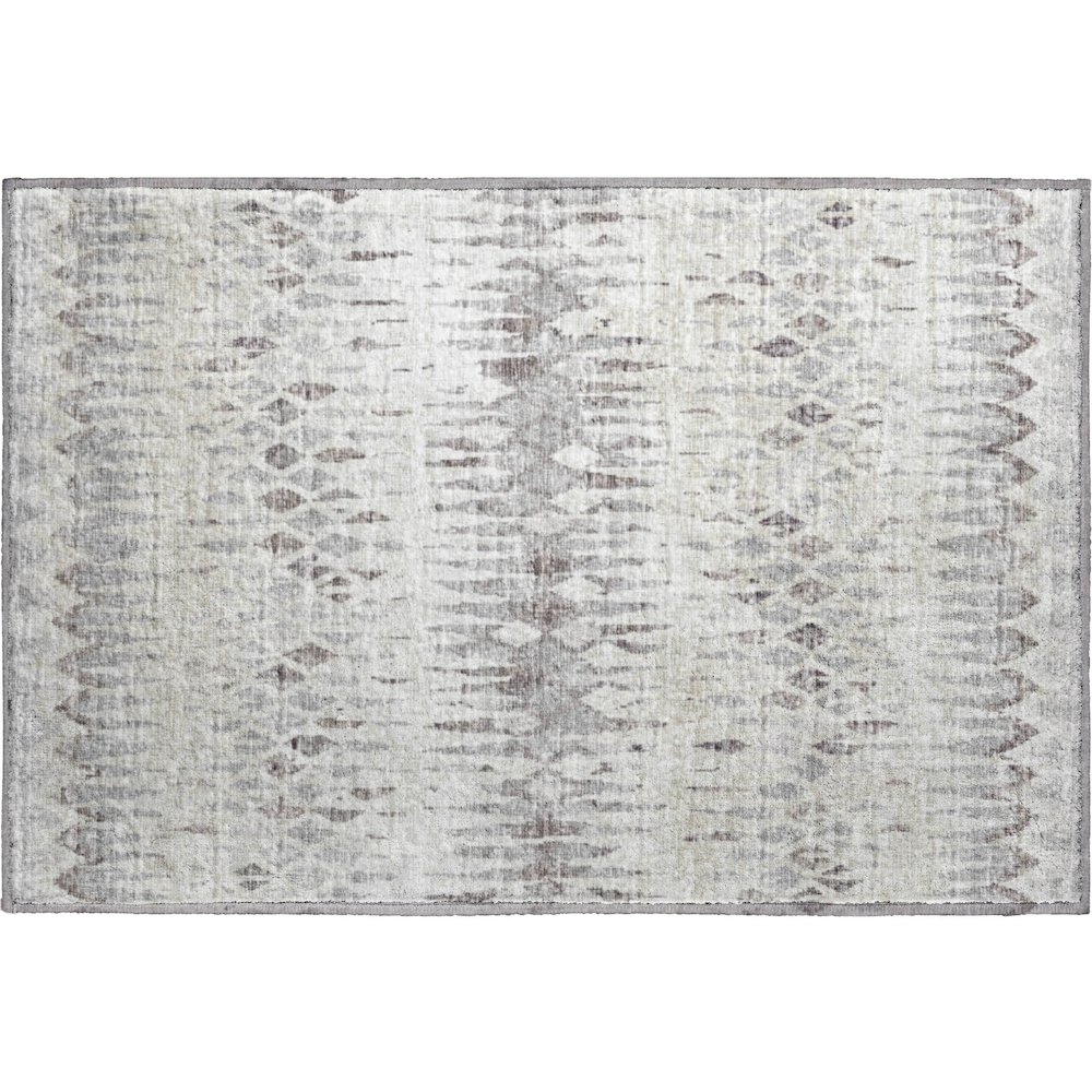 Premium Machine Washable Mayfield  Beige 1'8" x 2'6" Rug. Picture 1