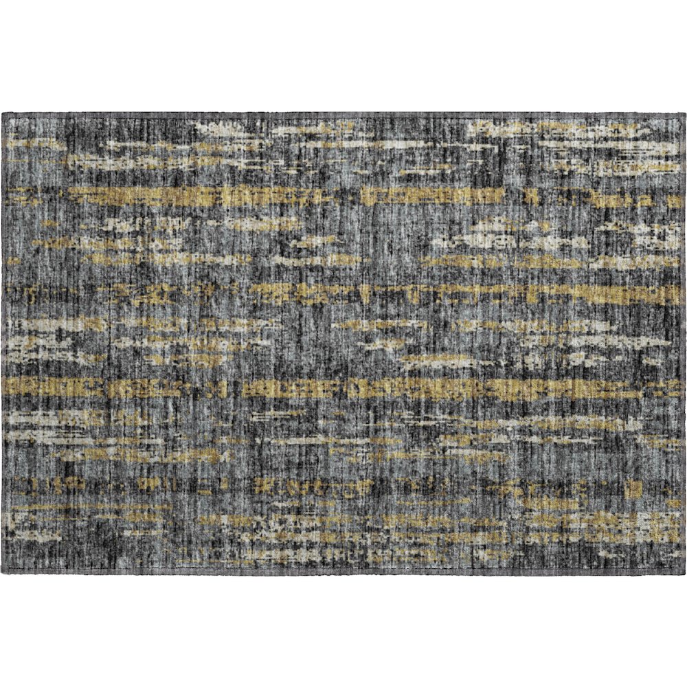 Premium Machine Washable Mayfield  Granite 1'8" x 2'6" Rug. Picture 1