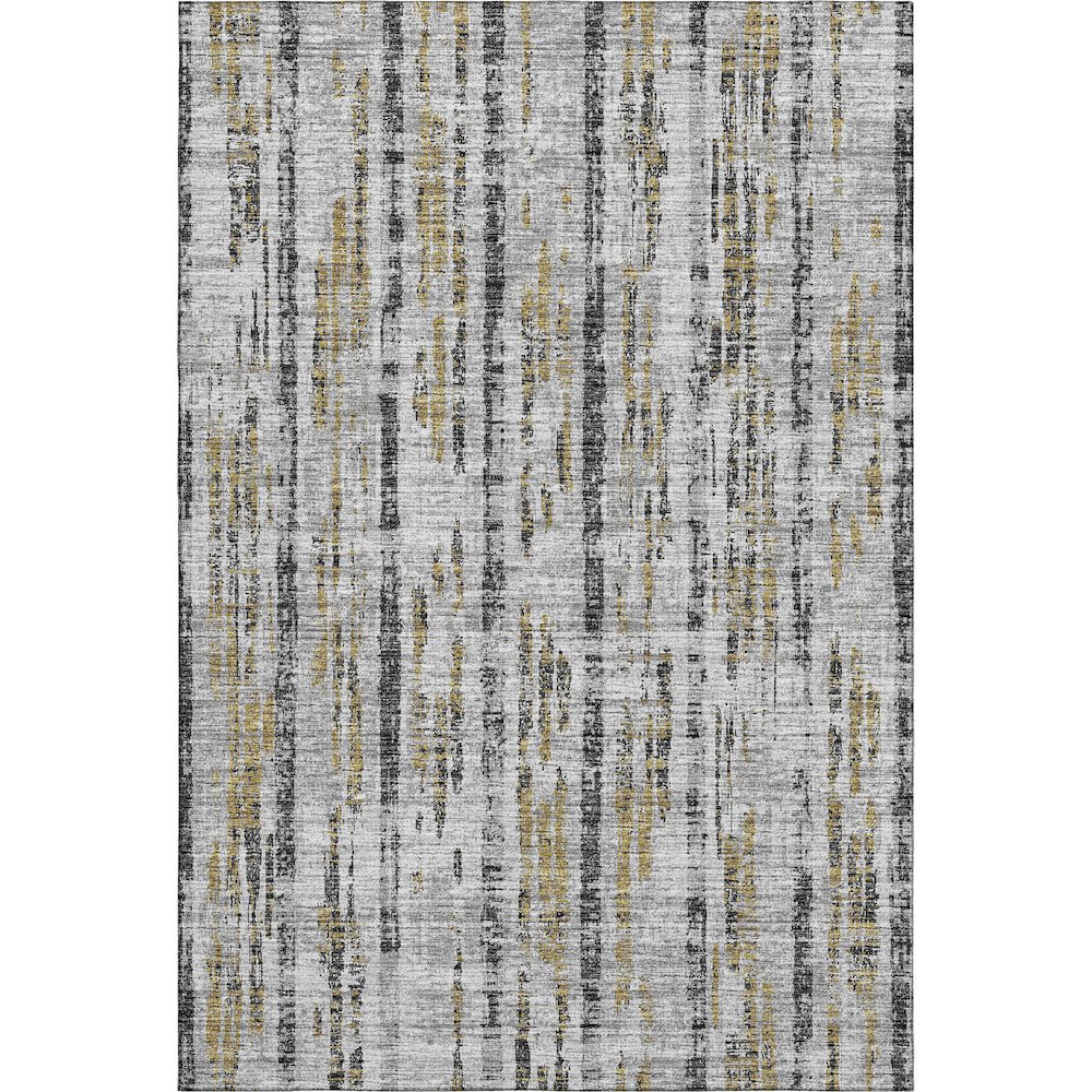 Premium Machine Washable Mayfield  Silver 2'6" x 3'10" Rug. Picture 1