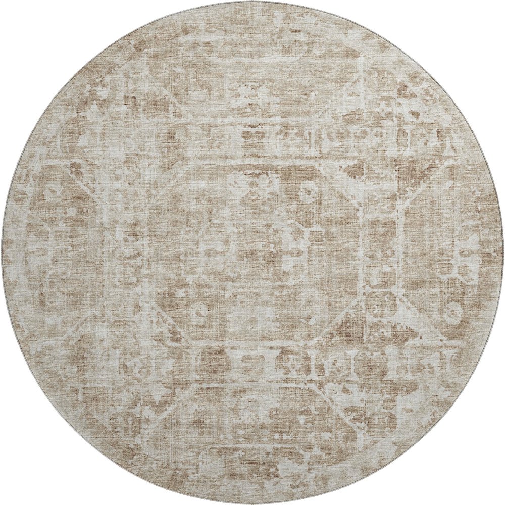 Premium Machine Washable Mayfield  Baja 8' x 8' Round Rug. Picture 1