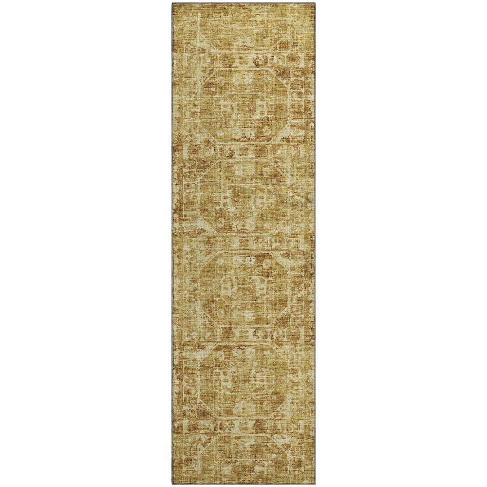 Premium Machine Washable Mayfield  Gilded 2'3" x 7'6" Runner Rug. Picture 1