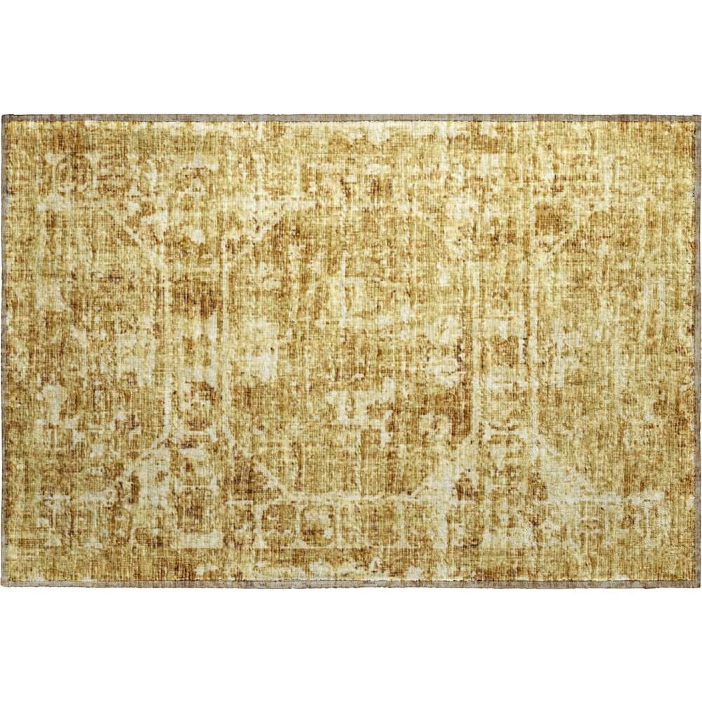 Premium Machine Washable Mayfield  Gilded 1'8" x 2'6" Rug. Picture 1