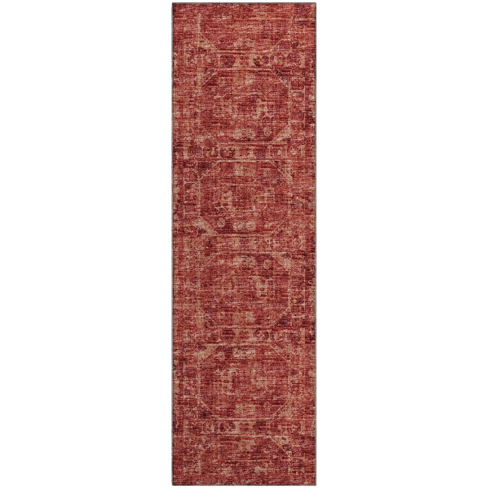 Premium Machine Washable Mayfield  Spice 2'3" x 7'6" Runner Rug. Picture 1