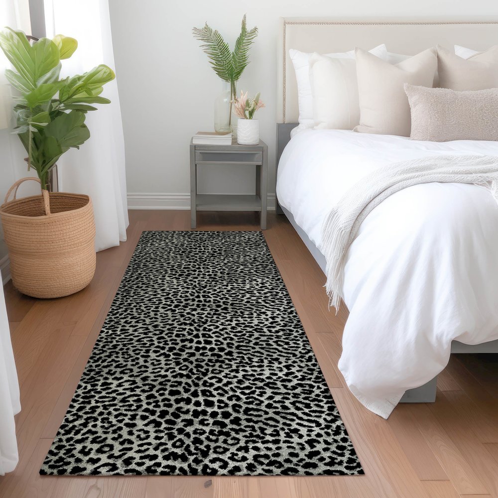 Premium Machine Washable Mayfield  Shadow 2'3" x 7'6" Runner Rug. Picture 5