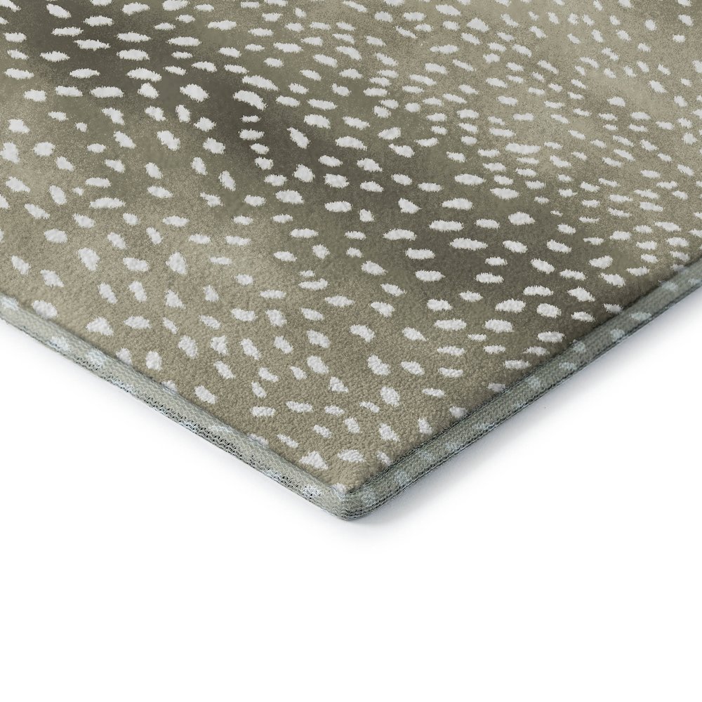 Premium Machine Washable Mayfield  Fawn 1'8" x 2'6" Rug. Picture 3