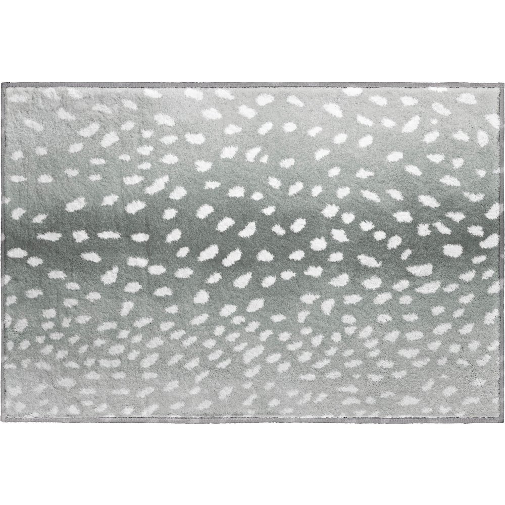 Premium Machine Washable Mayfield  Gray 1'8" x 2'6" Rug. Picture 1