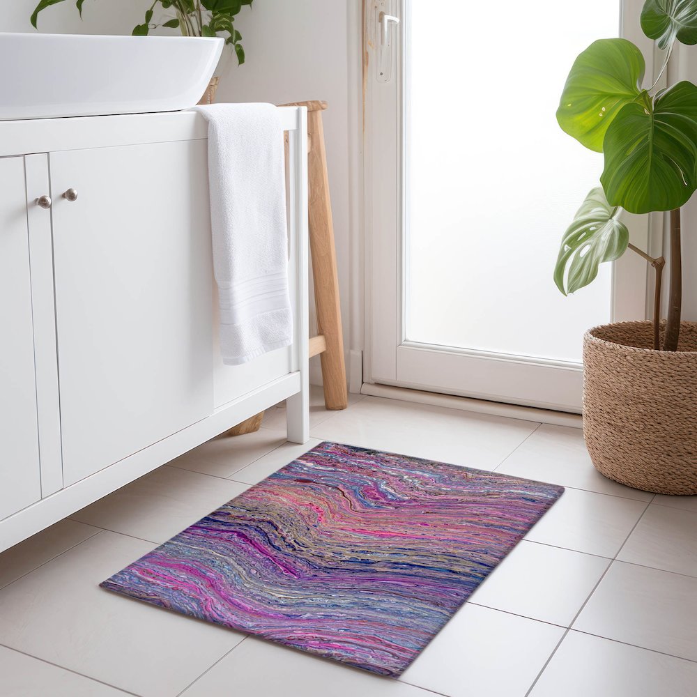 Premium Machine Washable Mayfield  Flirt 1'8" x 2'6" Rug. Picture 5