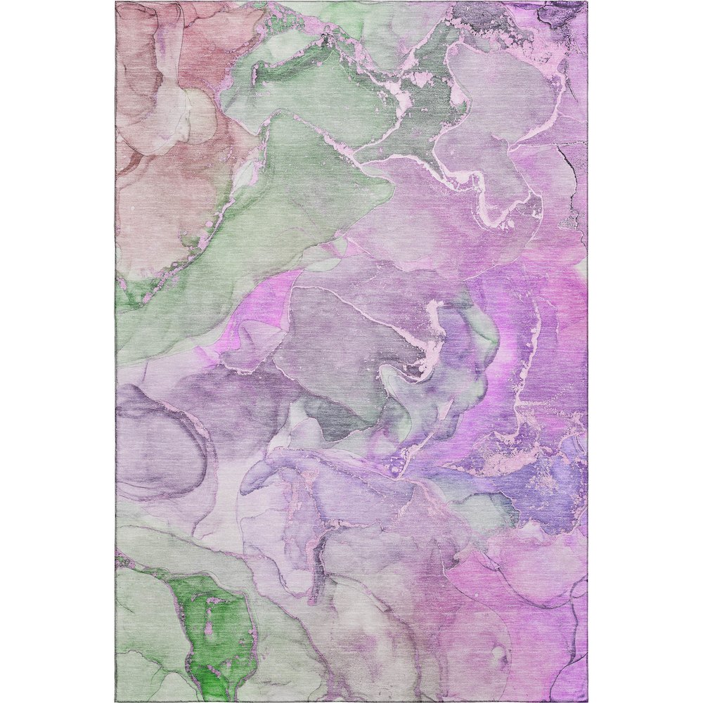 Premium Machine Washable Mayfield  Purple 2'6" x 3'10" Rug. Picture 1