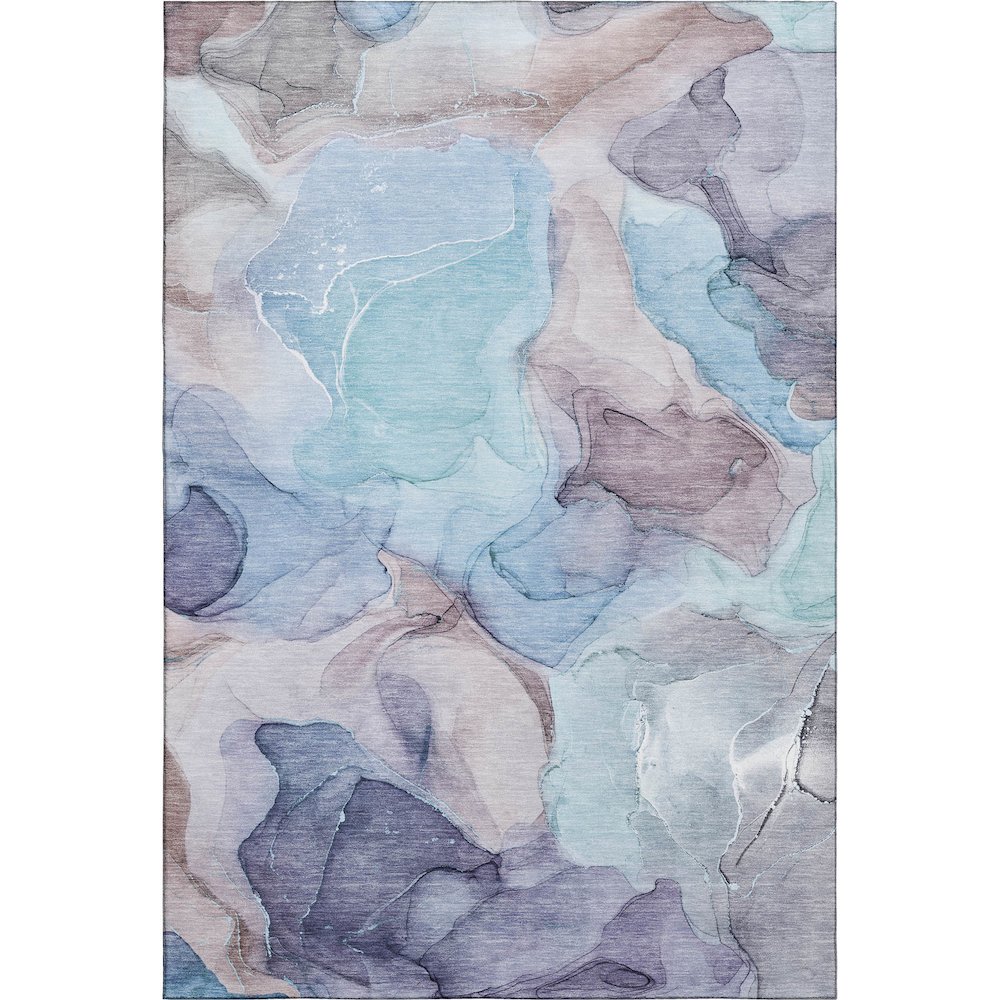 Premium Machine Washable Mayfield  Navy 2'6" x 3'10" Rug. Picture 1