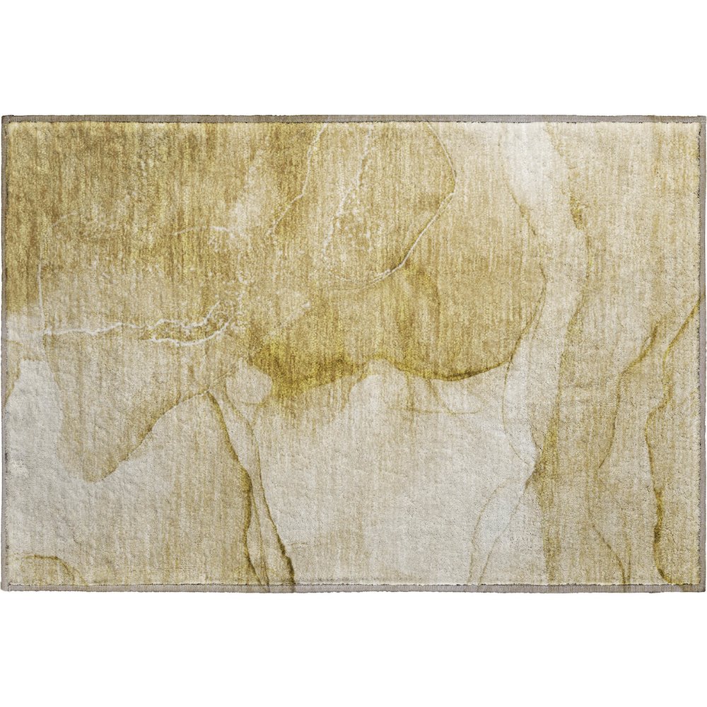 Premium Machine Washable Mayfield  Beige 1'8" x 2'6" Rug. Picture 1