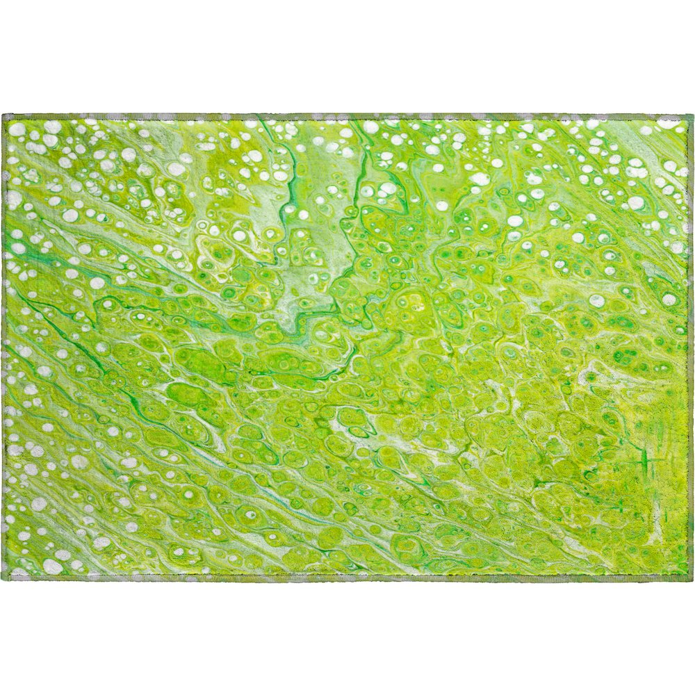 Premium Machine Washable Mayfield  Clover 1'8" x 2'6" Rug. Picture 1