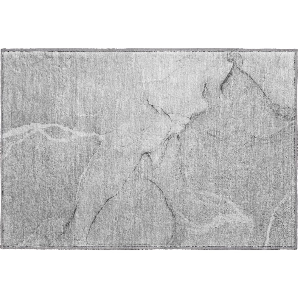 Premium Machine Washable Mayfield  Gray 1'8" x 2'6" Rug. Picture 1
