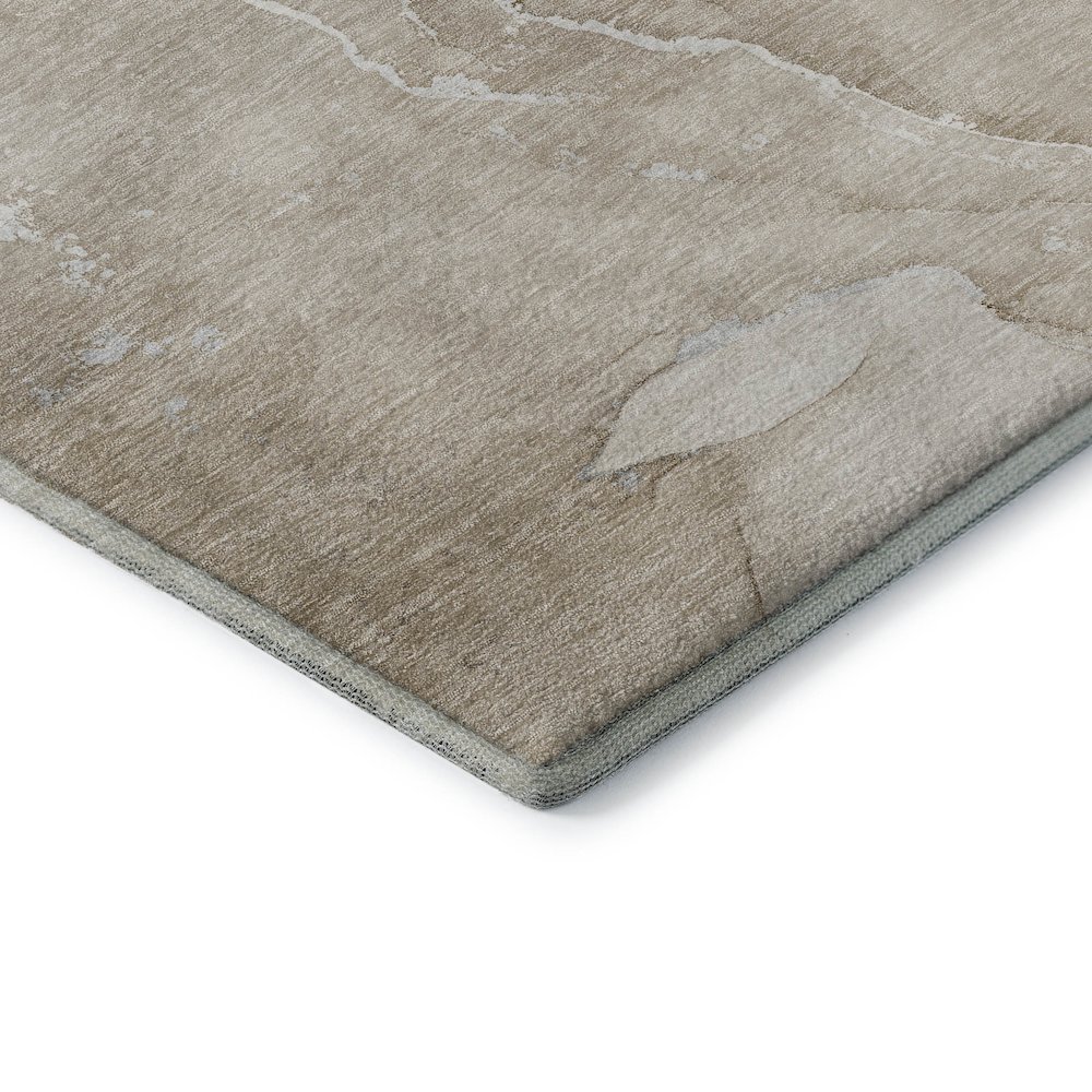 Premium Machine Washable Mayfield  Beige 1'8" x 2'6" Rug. Picture 3
