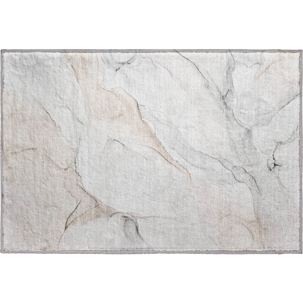 Premium Machine Washable Mayfield  Ivory 1'8" x 2'6" Rug. Picture 1