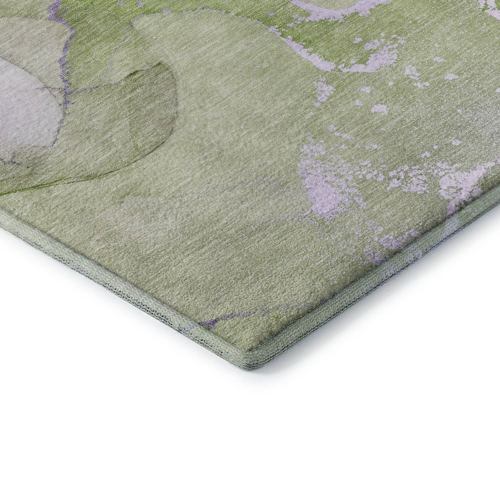Premium Machine Washable Mayfield  Purple 1'8" x 2'6" Rug. Picture 3