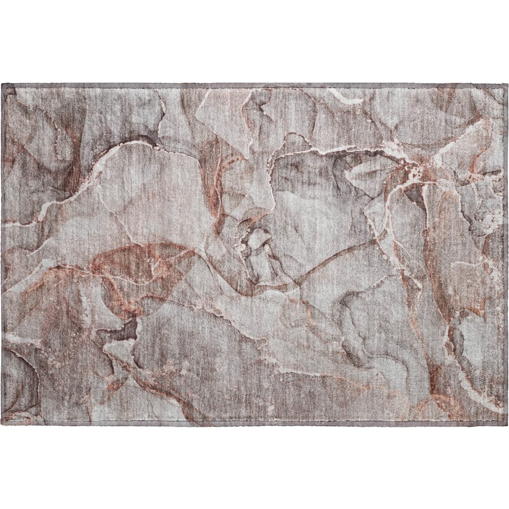 Premium Machine Washable Mayfield  Gray 1'8" x 2'6" Rug. Picture 1