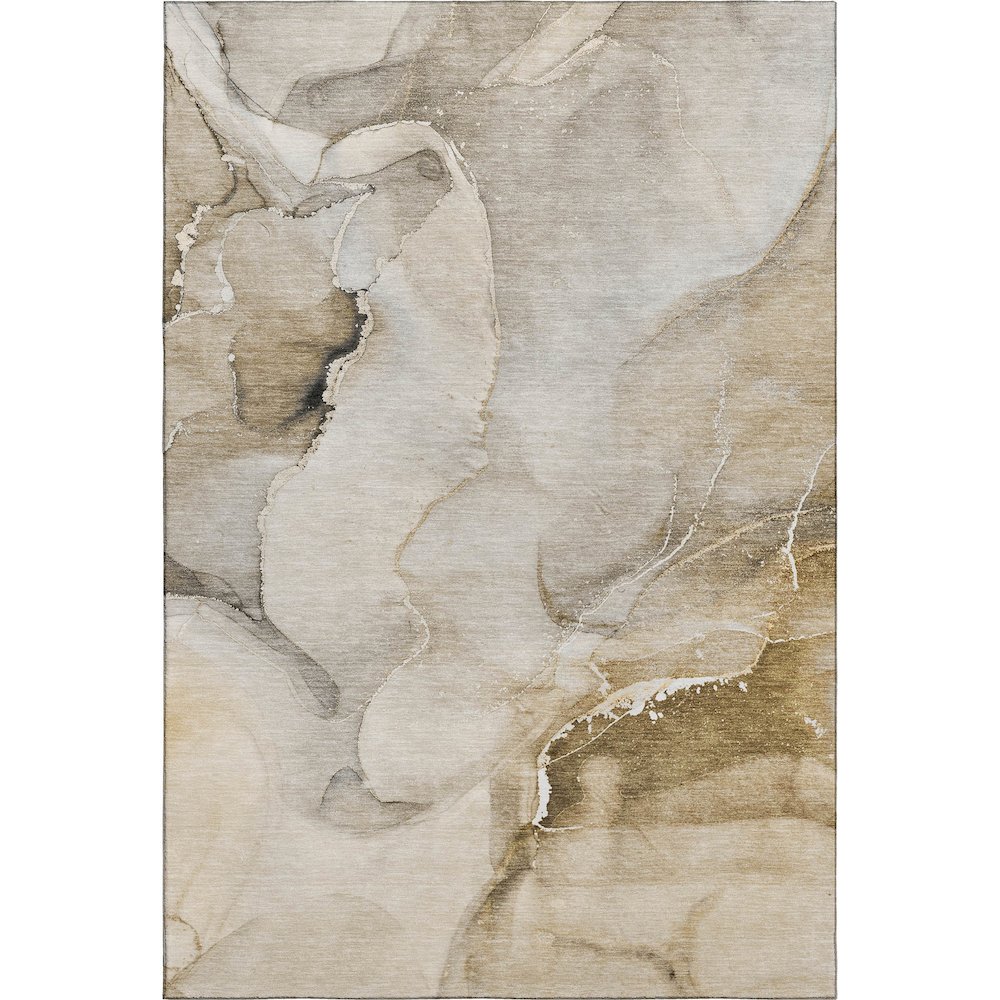 Premium Machine Washable Mayfield  Beige 2'6" x 3'10" Rug. Picture 1