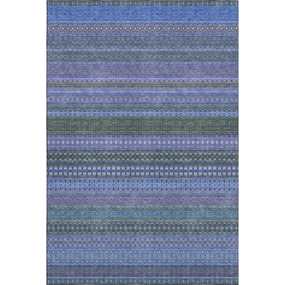 Premium Machine Washable Mayfield  Blue 2'6" x 3'10" Rug. Picture 1