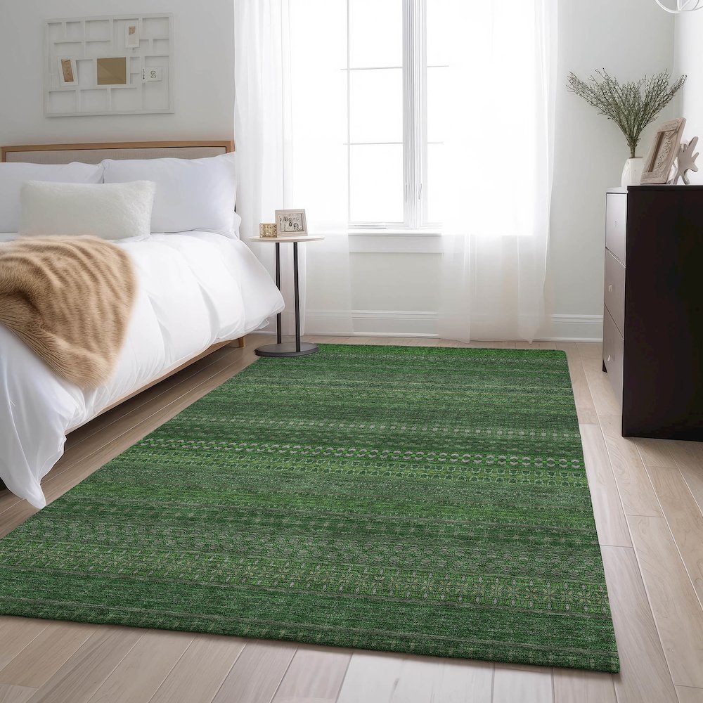 Premium Machine Washable Mayfield  Fern 2'6" x 3'10" Rug. Picture 5