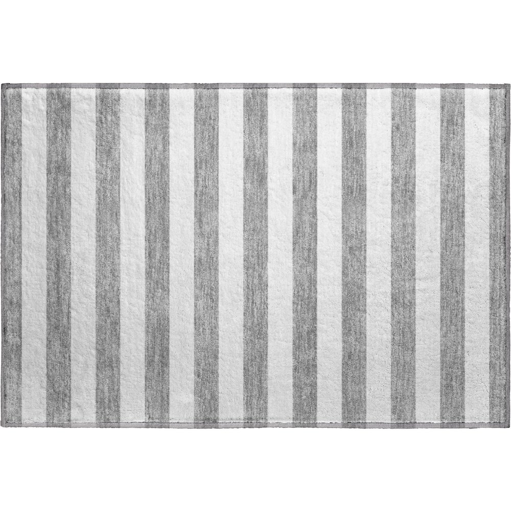 Premium Machine Washable Mayfield  Gray 1'8" x 2'6" Rug. Picture 1