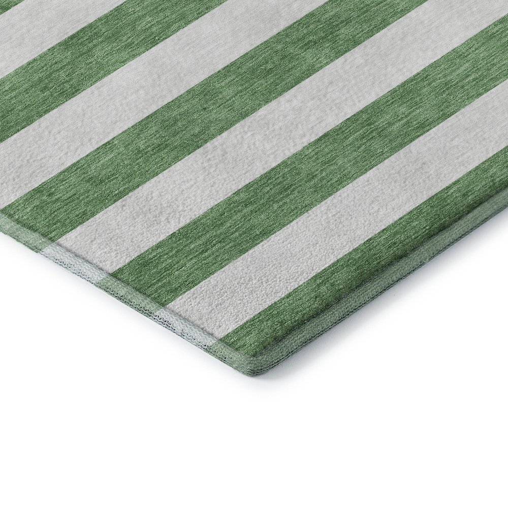 Premium Machine Washable Mayfield  Green 1'8" x 2'6" Rug. Picture 3