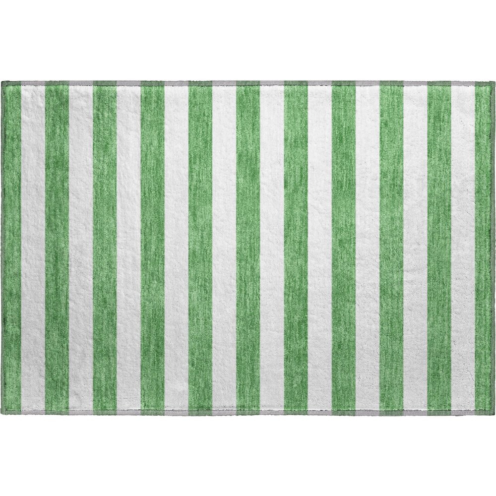 Premium Machine Washable Mayfield  Green 1'8" x 2'6" Rug. Picture 1