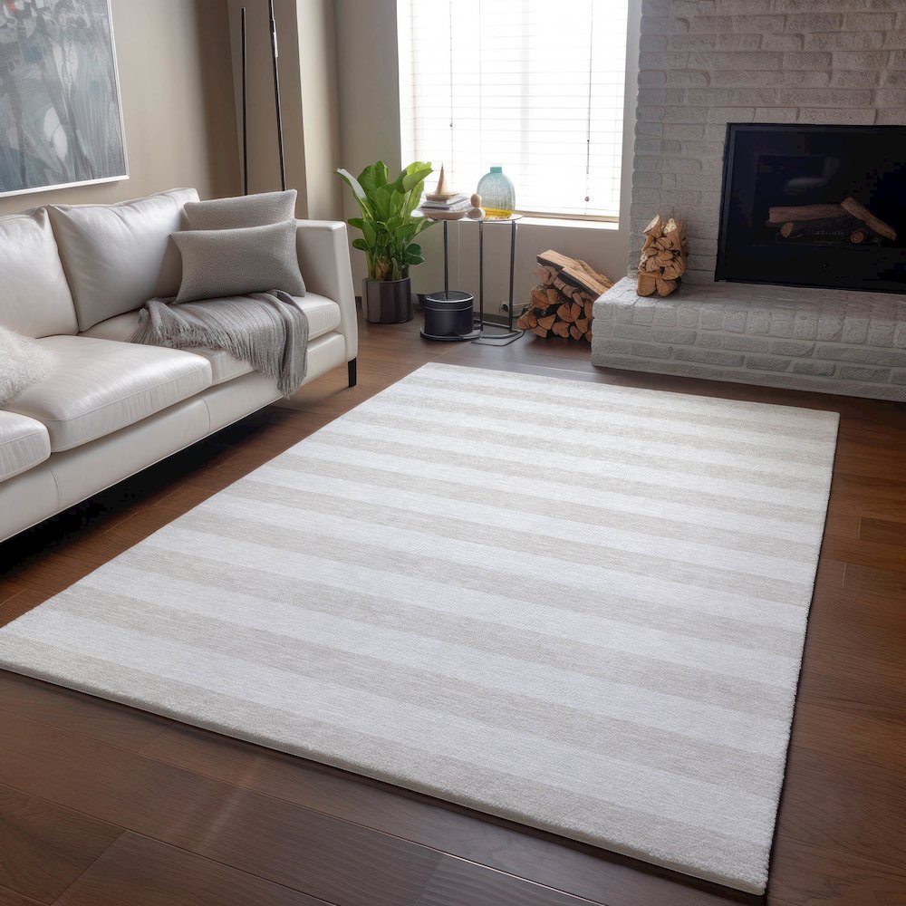 Premium Machine Washable Mayfield  Ivory 2'6" x 3'10" Rug. Picture 6