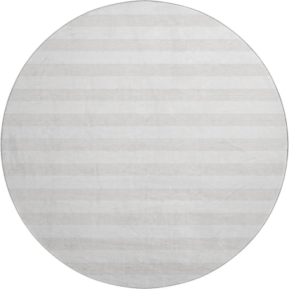 Premium Machine Washable Mayfield  Ivory 8' x 8' Round Rug. Picture 1