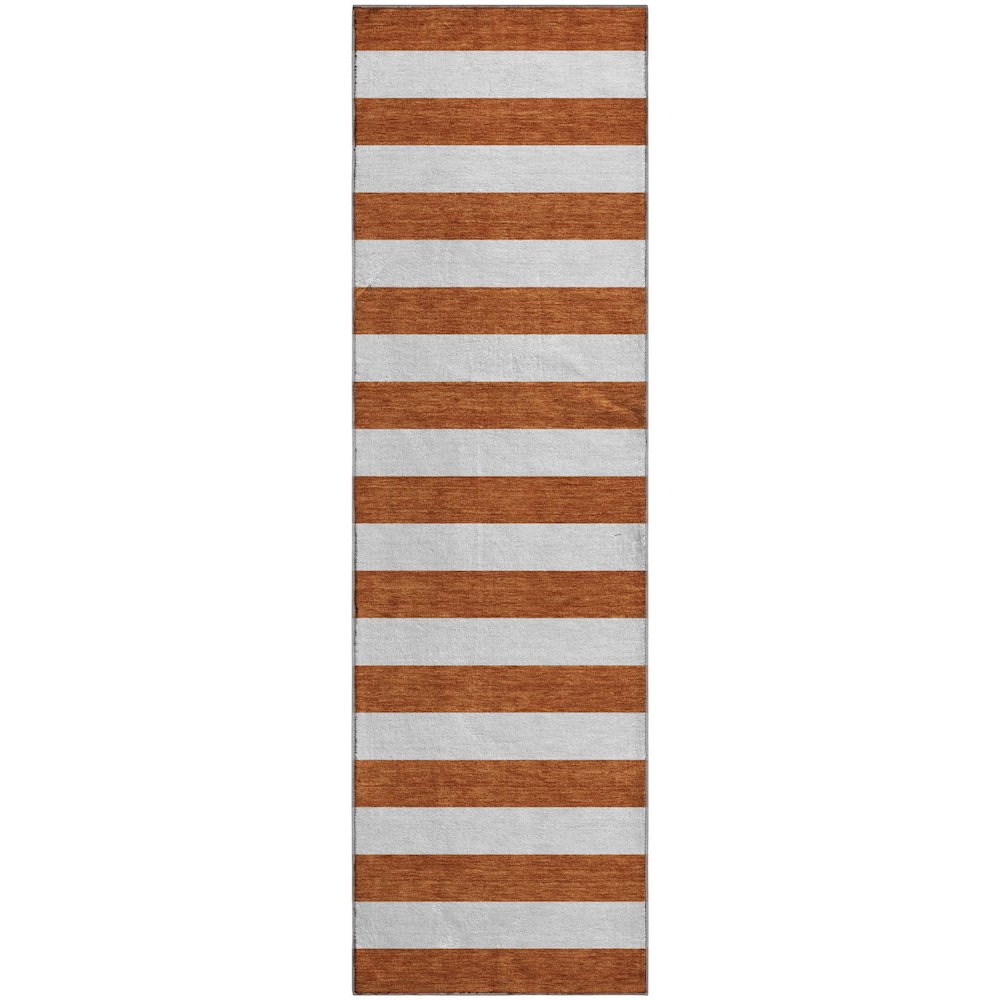 Premium Machine Washable Mayfield  Paprika 2'3" x 7'6" Runner Rug. Picture 1