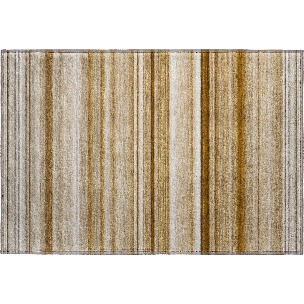 Premium Machine Washable Mayfield  Chocolate 1'8" x 2'6" Rug. Picture 1
