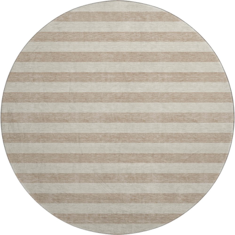 Premium Machine Washable Mayfield  Beige 8' x 8' Round Rug. Picture 1