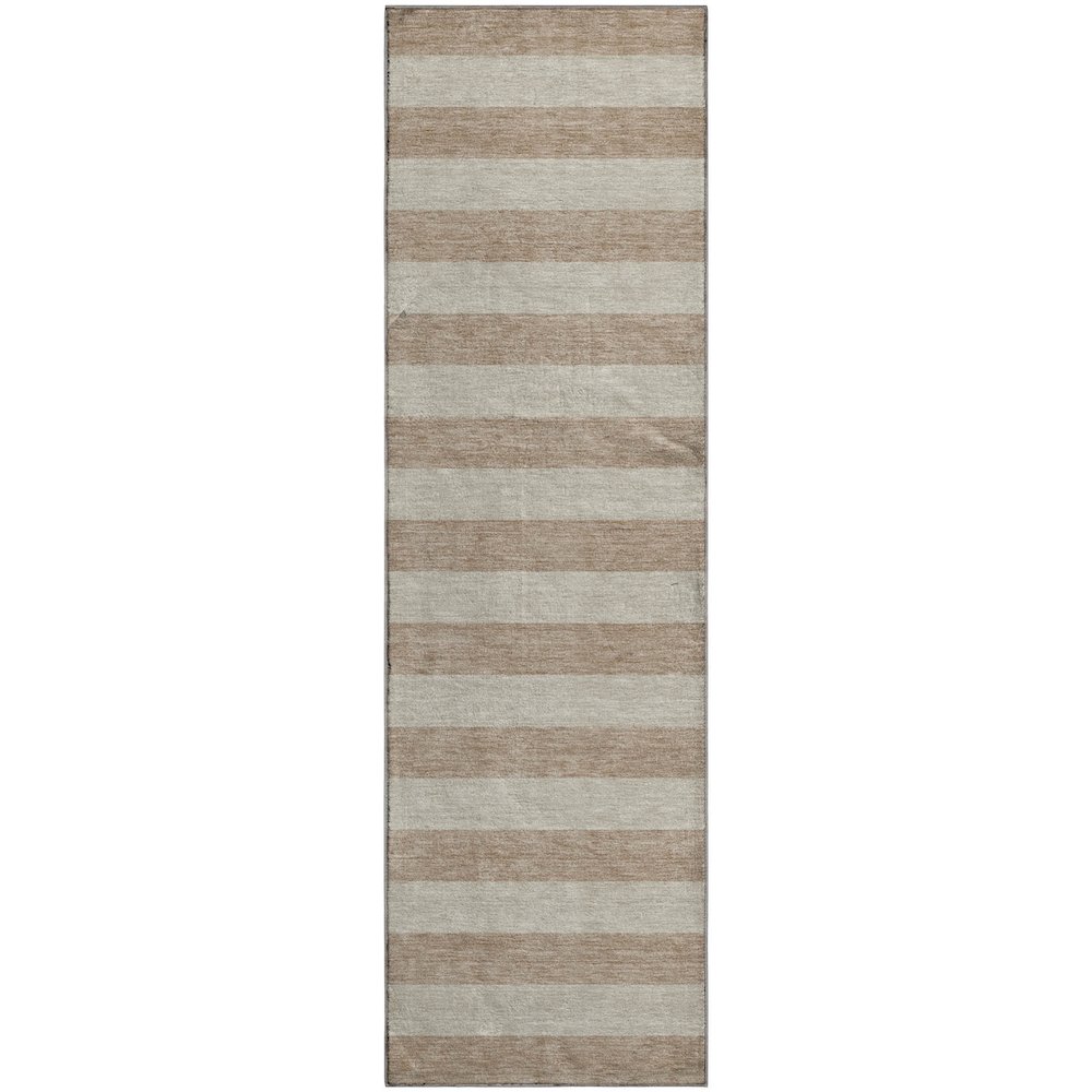 Premium Machine Washable Mayfield  Beige 2'3" x 7'6" Runner Rug. Picture 1