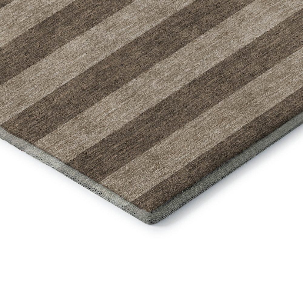 Premium Machine Washable Mayfield  Coffee 1'8" x 2'6" Rug. Picture 3
