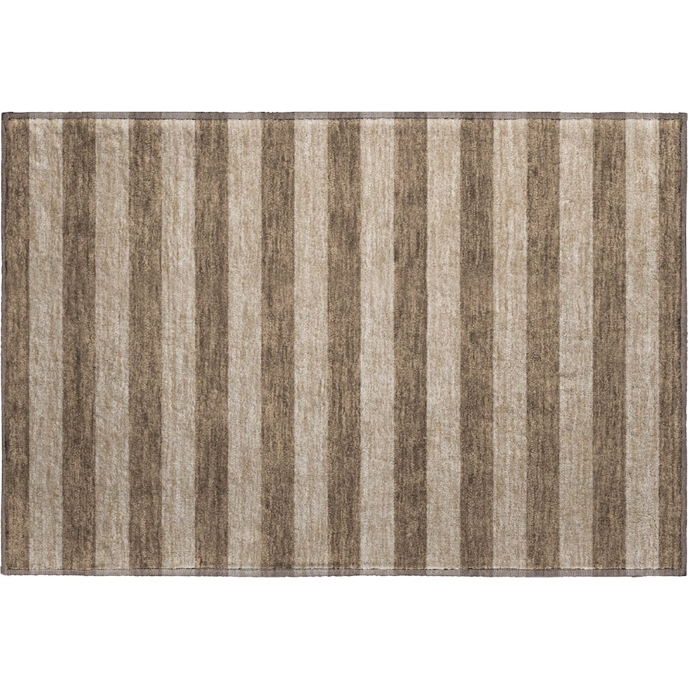 Premium Machine Washable Mayfield  Coffee 1'8" x 2'6" Rug. Picture 1