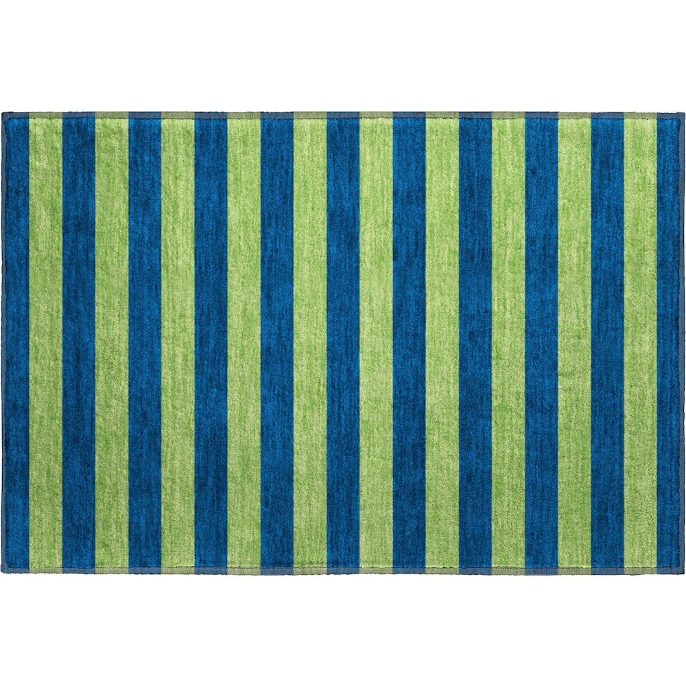 Premium Machine Washable Mayfield  Navy 1'8" x 2'6" Rug. Picture 1