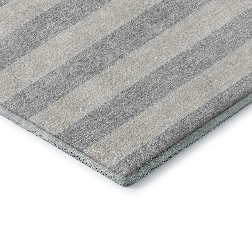 Premium Machine Washable Mayfield  Pewter 1'8" x 2'6" Rug. Picture 3