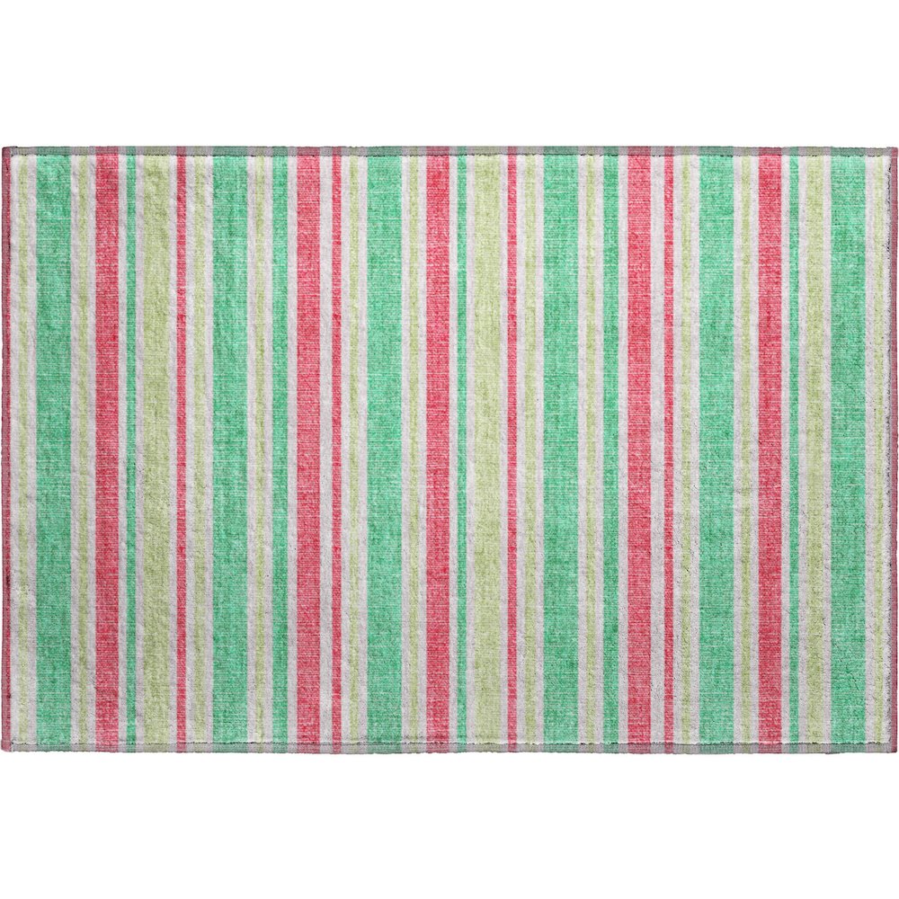 Premium Machine Washable Mayfield  Green 1'8" x 2'6" Rug. Picture 1