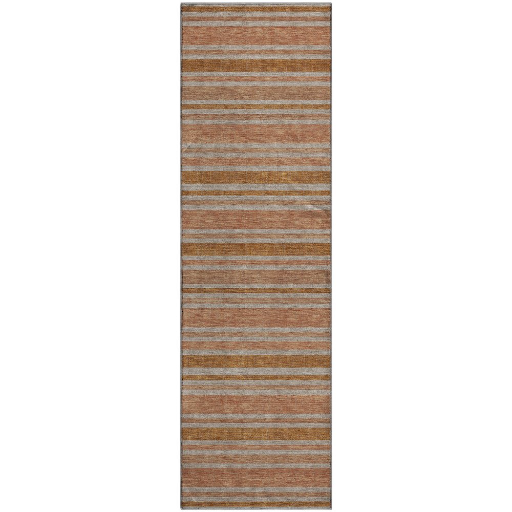 Premium Machine Washable Mayfield  Paprika 2'3" x 7'6" Runner Rug. Picture 1