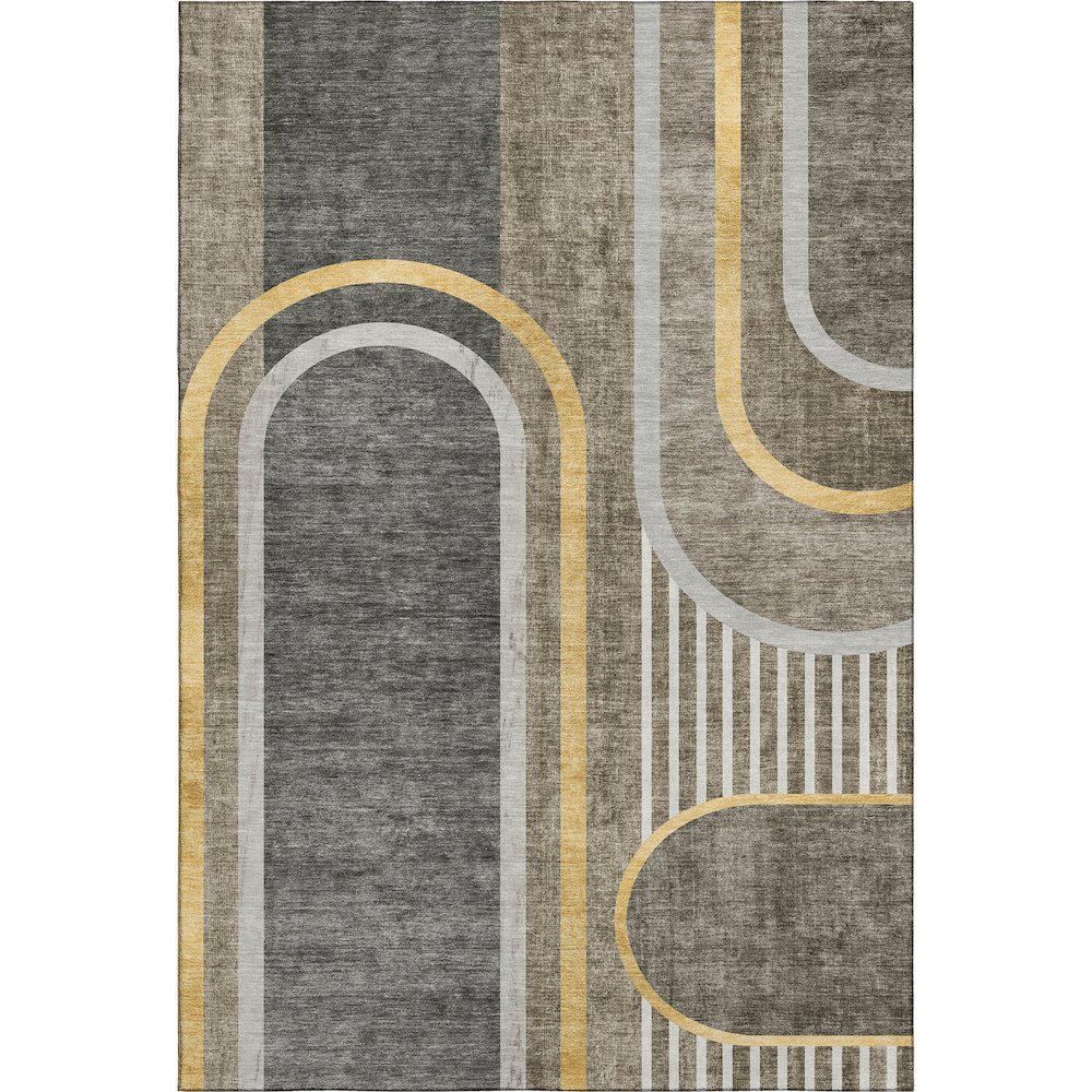 Premium Machine Washable Mayfield  Taupe 2'6" x 3'10" Rug. Picture 1
