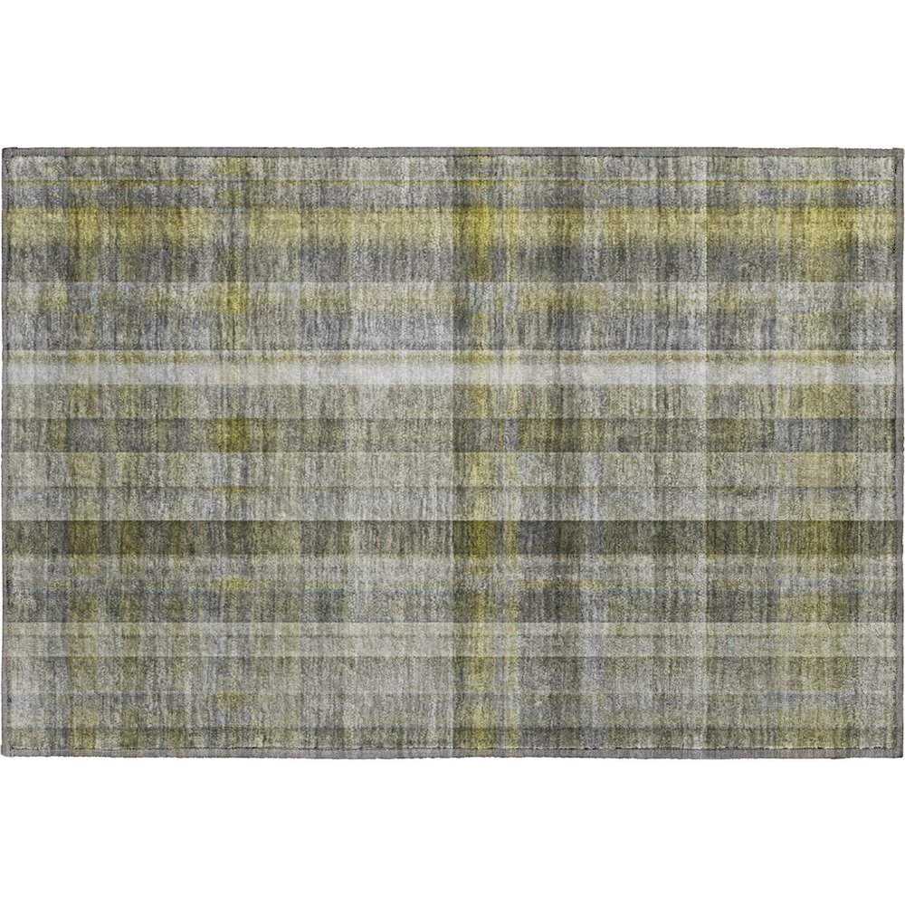 Premium Machine Washable Mayfield  Gray 1'8" x 2'6" Rug. Picture 1