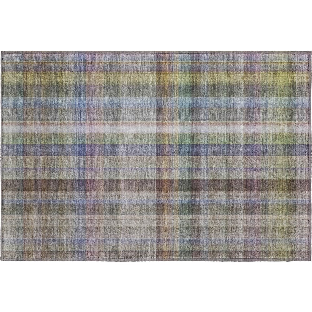 Premium Machine Washable Mayfield  Pewter 1'8" x 2'6" Rug. Picture 1