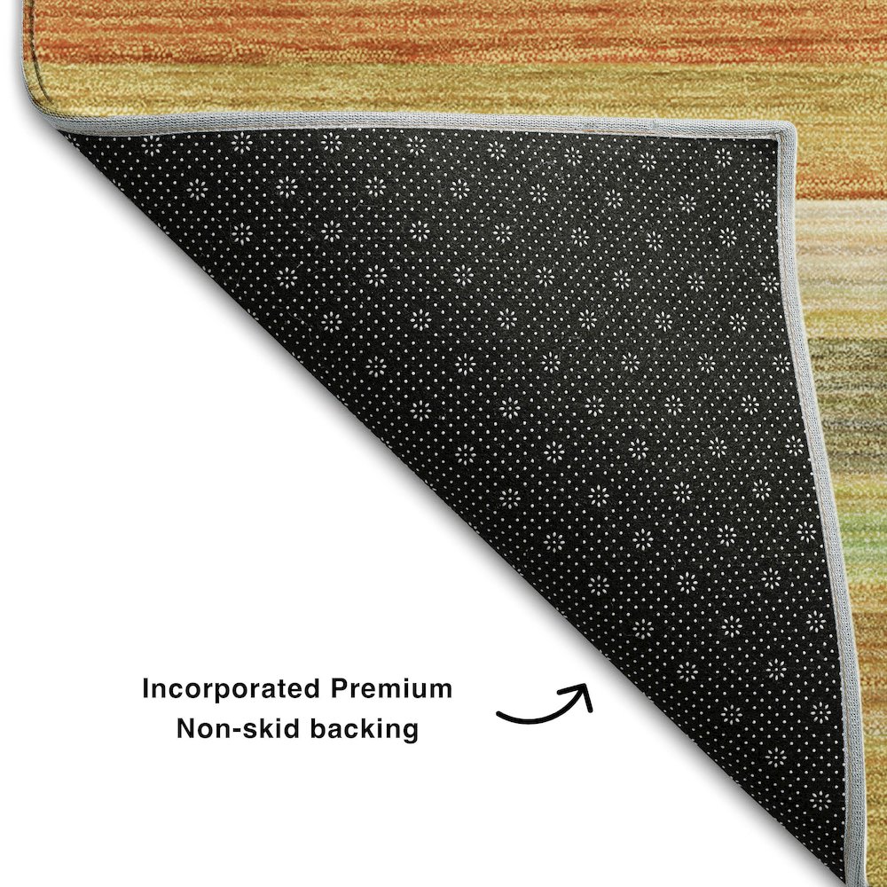 Premium Machine Washable Mayfield  Aloe 1'8" x 2'6" Rug. Picture 2