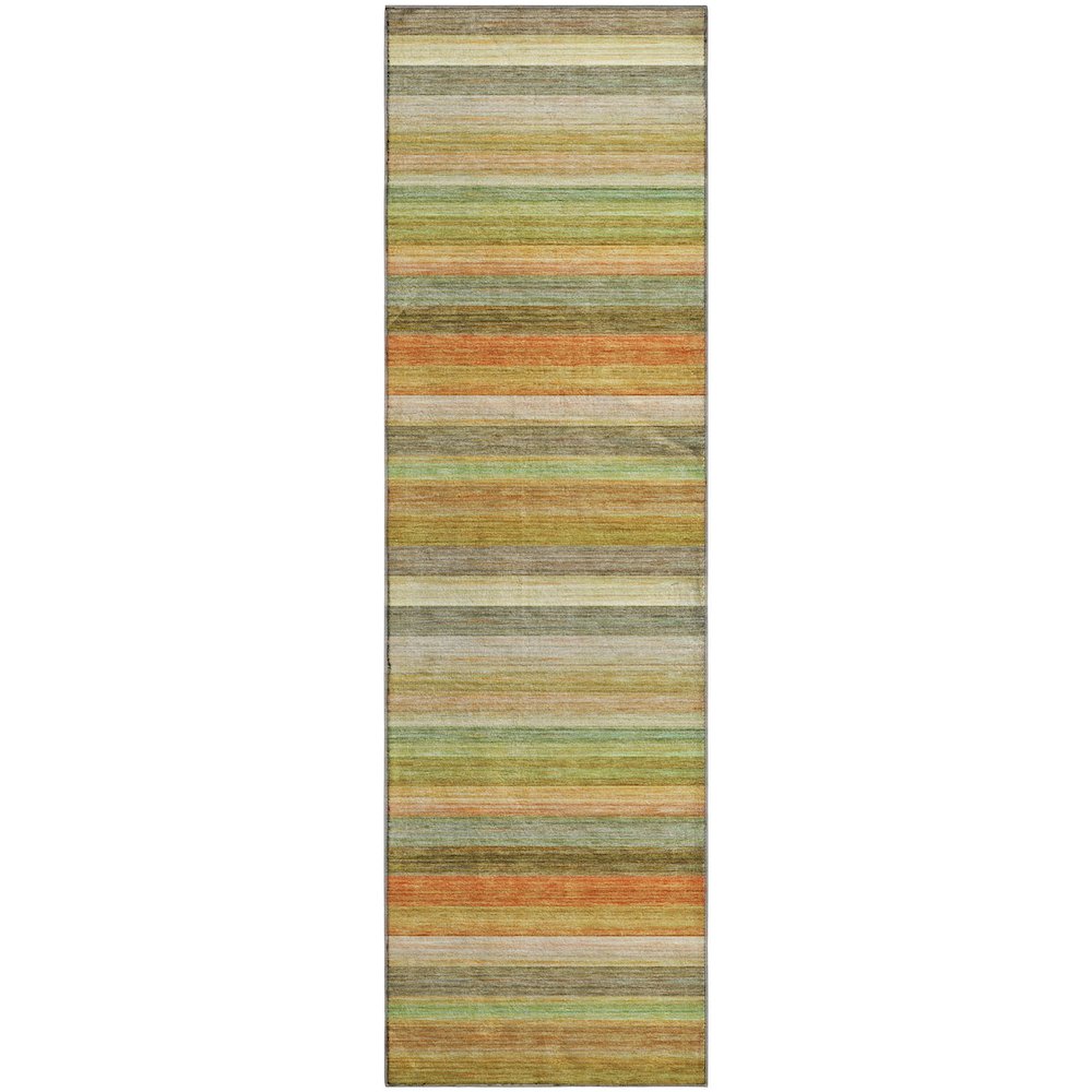 Premium Machine Washable Mayfield  Aloe 2'3" x 7'6" Runner Rug. Picture 1