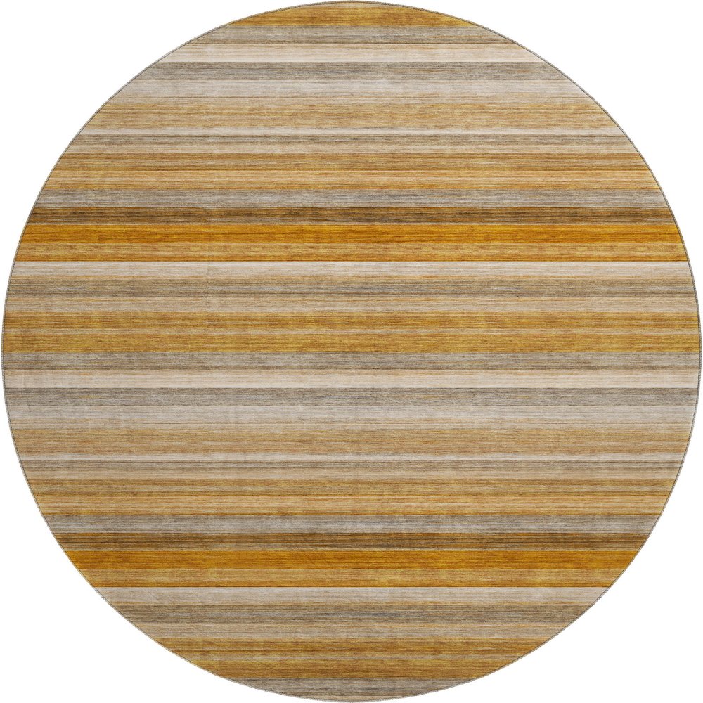 Premium Machine Washable Mayfield  Paprika 8' x 8' Round Rug. Picture 1