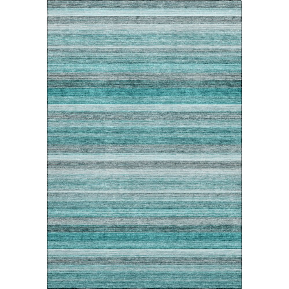 Premium Machine Washable Mayfield  Teal 2'6" x 3'10" Rug. Picture 1