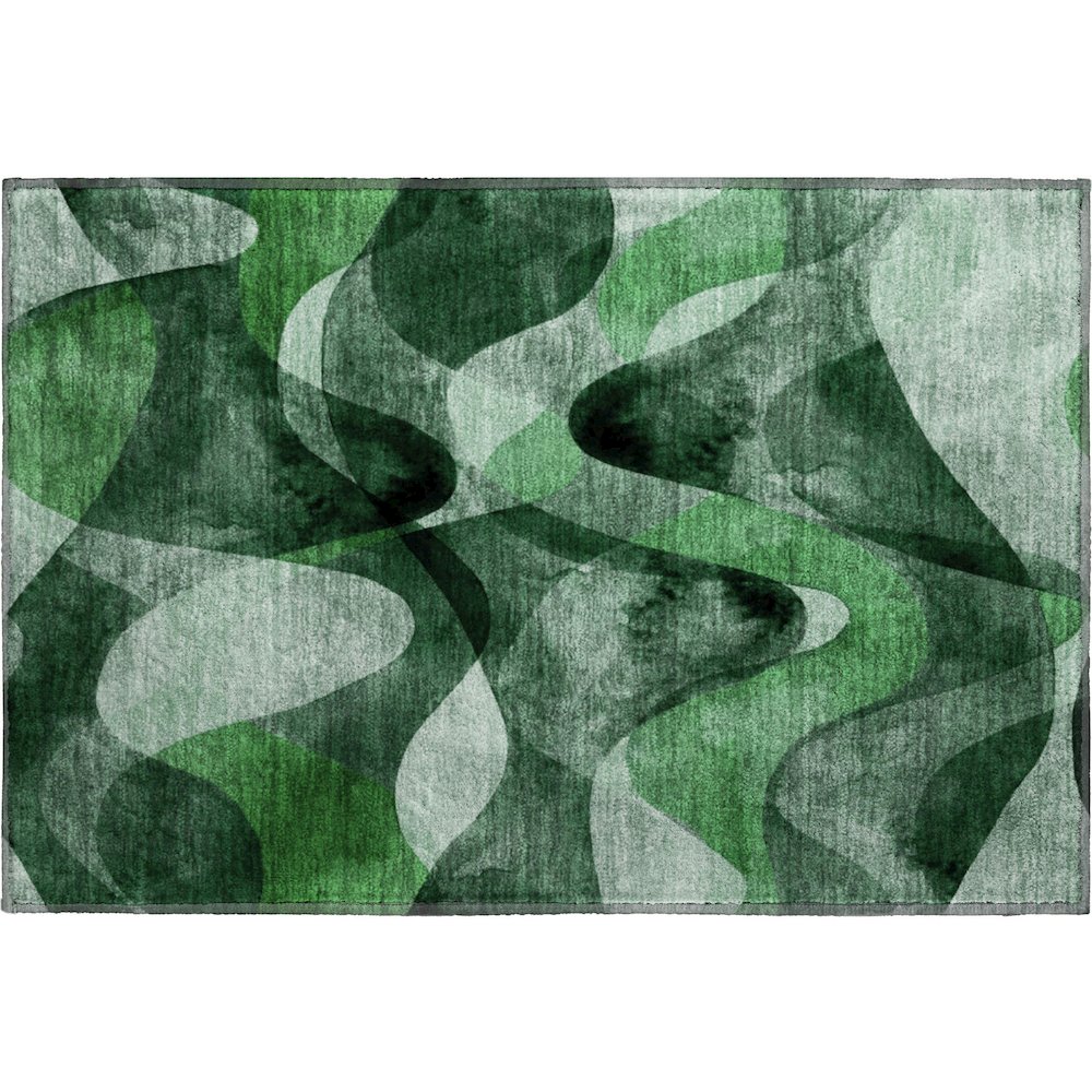 Premium Machine Washable Mayfield  Fern 1'8" x 2'6" Rug. Picture 1